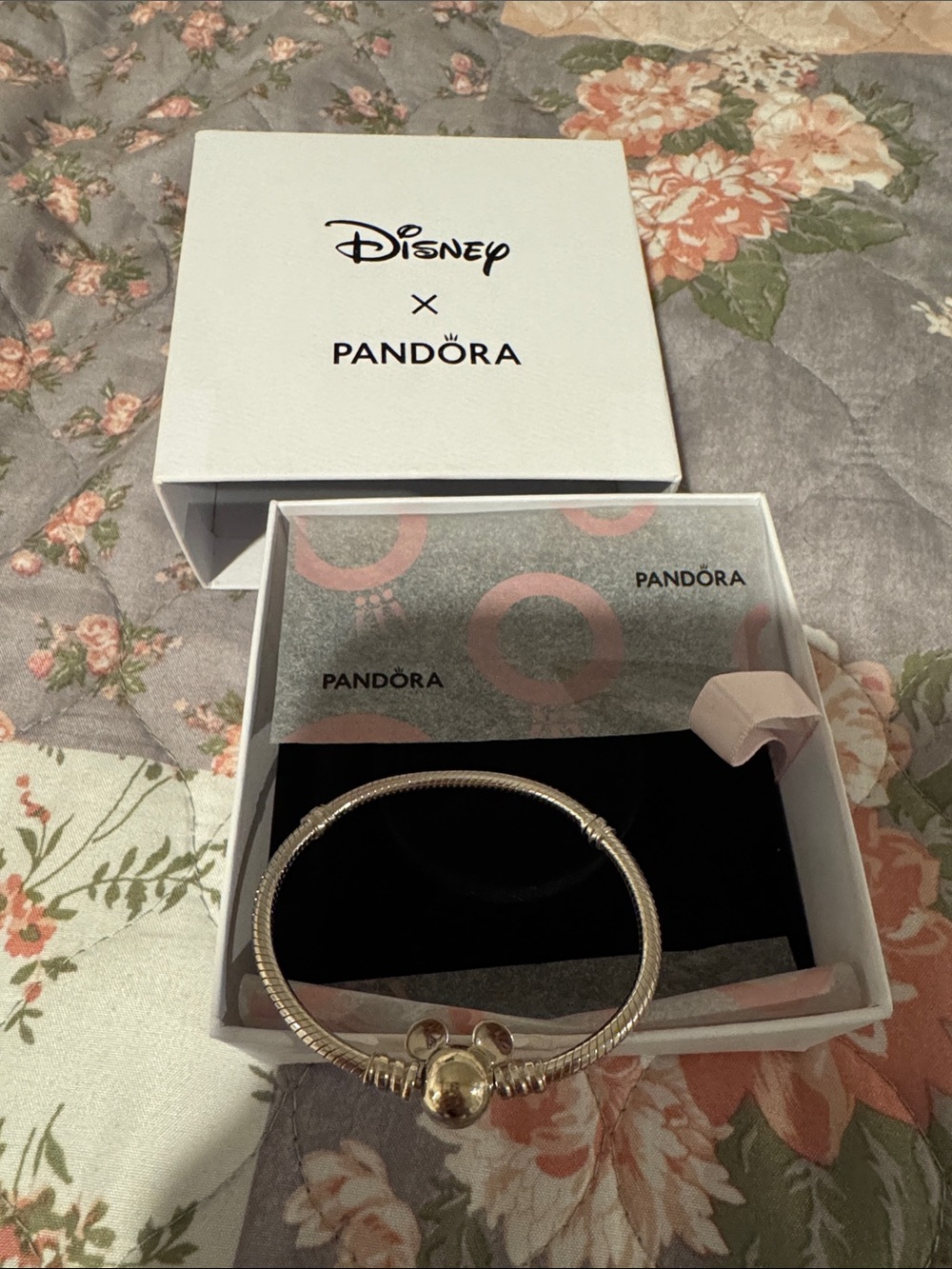 6.3 IN Pandora Silver Bracelet Mickey collection